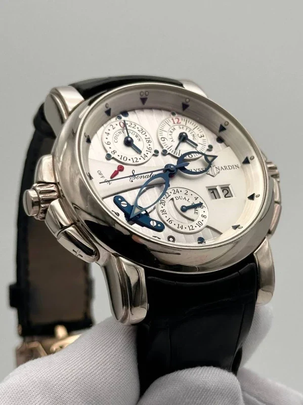 Ulysse Nardin Sonata Cathedral Dual Time 18K White Gold Men's Watch - Image 4