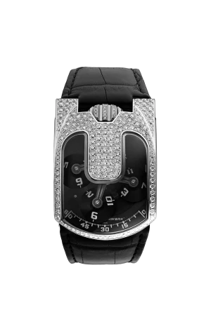 URWERK 18K White Gold & Diamonds Unisex Watch