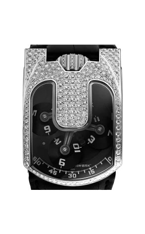 URWERK 18K White Gold & Diamonds Unisex Watch - Image 2