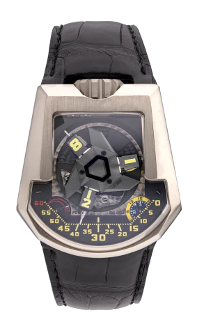 Urwerk 200 Collection 18K White Gold Men's Watch