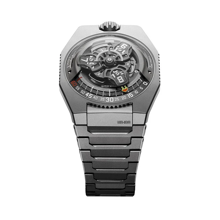 Urwerk Hunter UR-100 V Magic T Black Titanium Men's Watch