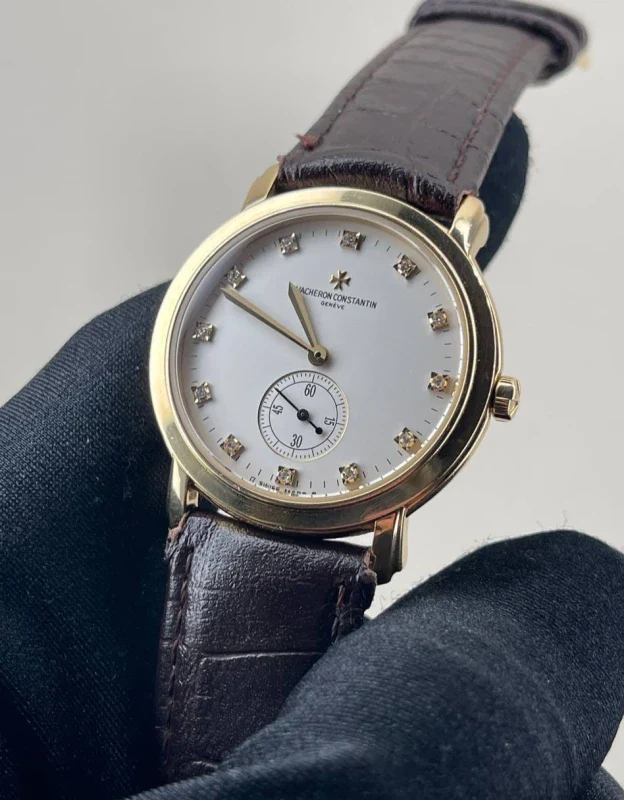 Vacheron Constantin Malte Grande Classique 18K Yellow Gold & Diamonds Unisex Watch - Image 3