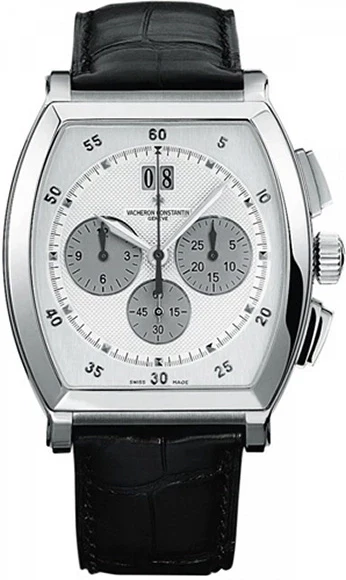 Vacheron Constantin Malte Tonneau Chronograph 18K White Gold Men's Watch