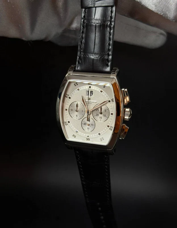Vacheron Constantin Malte Tonneau Chronograph 18K White Gold Men's Watch - Image 2