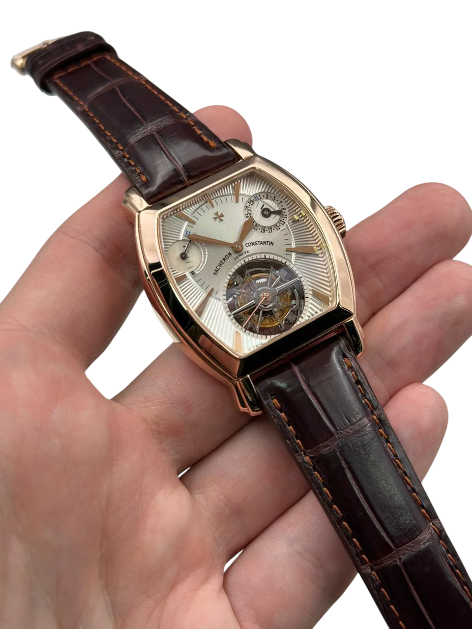 Vacheron Constantin Malte Tourbillon 18K Rose Gold Men's Watch - Image 6