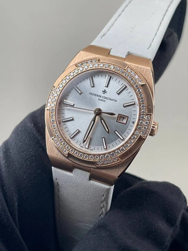 Vacheron Constantin Overseas 18K Rose Gold & Diamonds Lady's Watch - Image 5