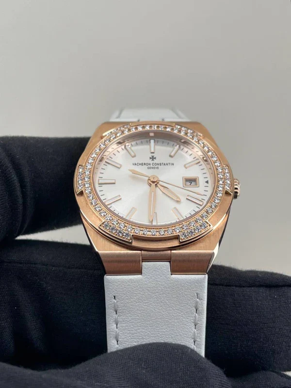 Vacheron Constantin Overseas 18K Rose Gold & Diamonds Lady's Watch - Image 6