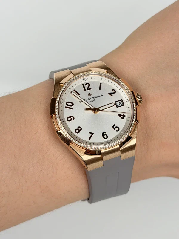 Vacheron Constantin Overseas 18K Rose Gold & Diamonds Lady's Watch - Image 4