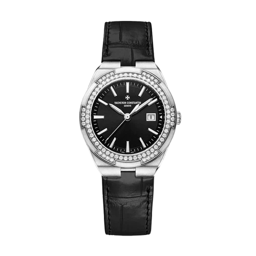 Vacheron Constantin Overseas Lady Quartz Stainless Steel Women’s Watch.