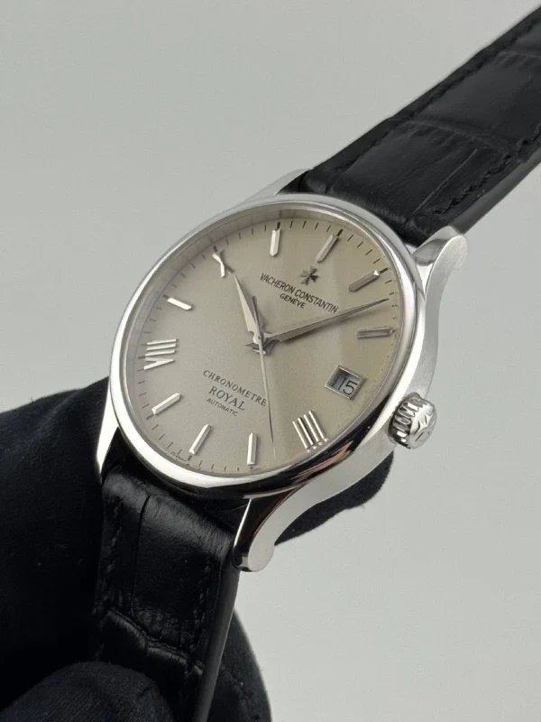 Vacheron Constantin Patrimony Chronometre Royal 18K White Gold Unisex Watch - Image 3