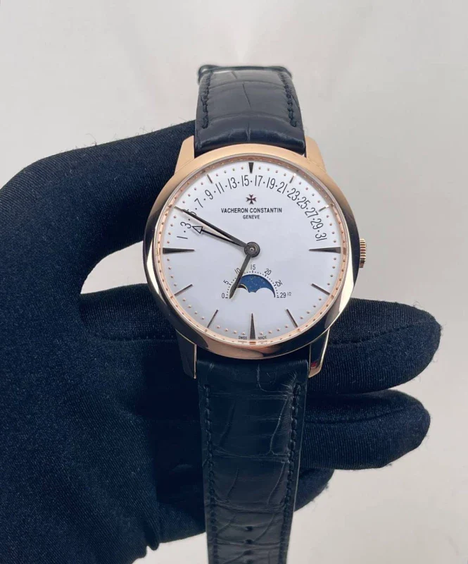 Vacheron Constantin Patrimony Moonphase Retrograde 18K Rose Gold Men's Watch - Image 2