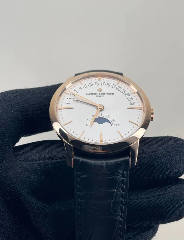 Vacheron Constantin Patrimony Moonphase Retrograde 18K Rose Gold Men's Watch - Image 4