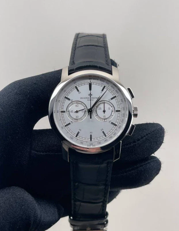 Vacheron Constantin Patrimony Traditionnelle Chronograph 18K White Gold Men's Watch - Image 2