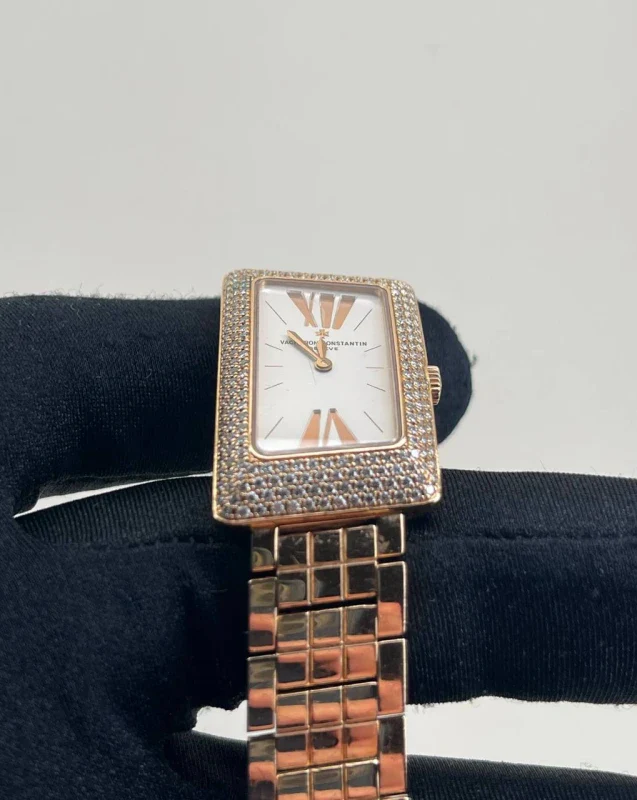 Vacheron Constantin Cambree 1972 18K Rose Gold & Diamonds Lady's Watch - Image 3
