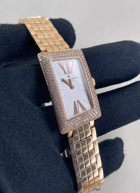 Vacheron Constantin Cambree 1972 18K Rose Gold & Diamonds Lady's Watch - Image 4