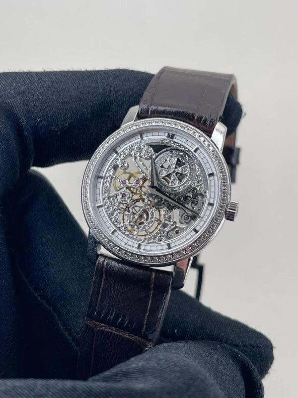 Vacheron Constantin Traditionnelle 18K White Gold & Diamonds Lady's Watch - Image 2