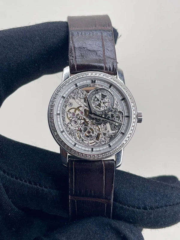 Vacheron Constantin Traditionnelle 18K White Gold & Diamonds Lady's Watch - Image 3