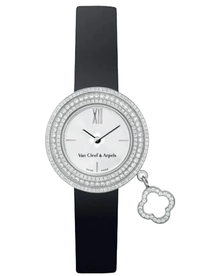 Van Cleef & Arpels Charms 18K White Gold & Diamonds Lady's Watch