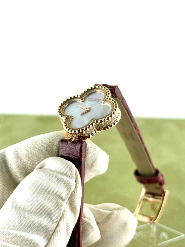 Van Cleef & Arpels Alhambra 18K Rose Gold & Diamonds Lady's Watch - Image 8