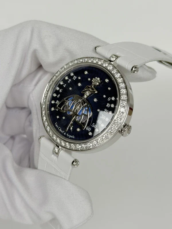 Van Cleef & Arpels Poetic Complications Arpels Ballerine Enchantee 18K White Gold & Diamonds Lady's Watch - Image 7