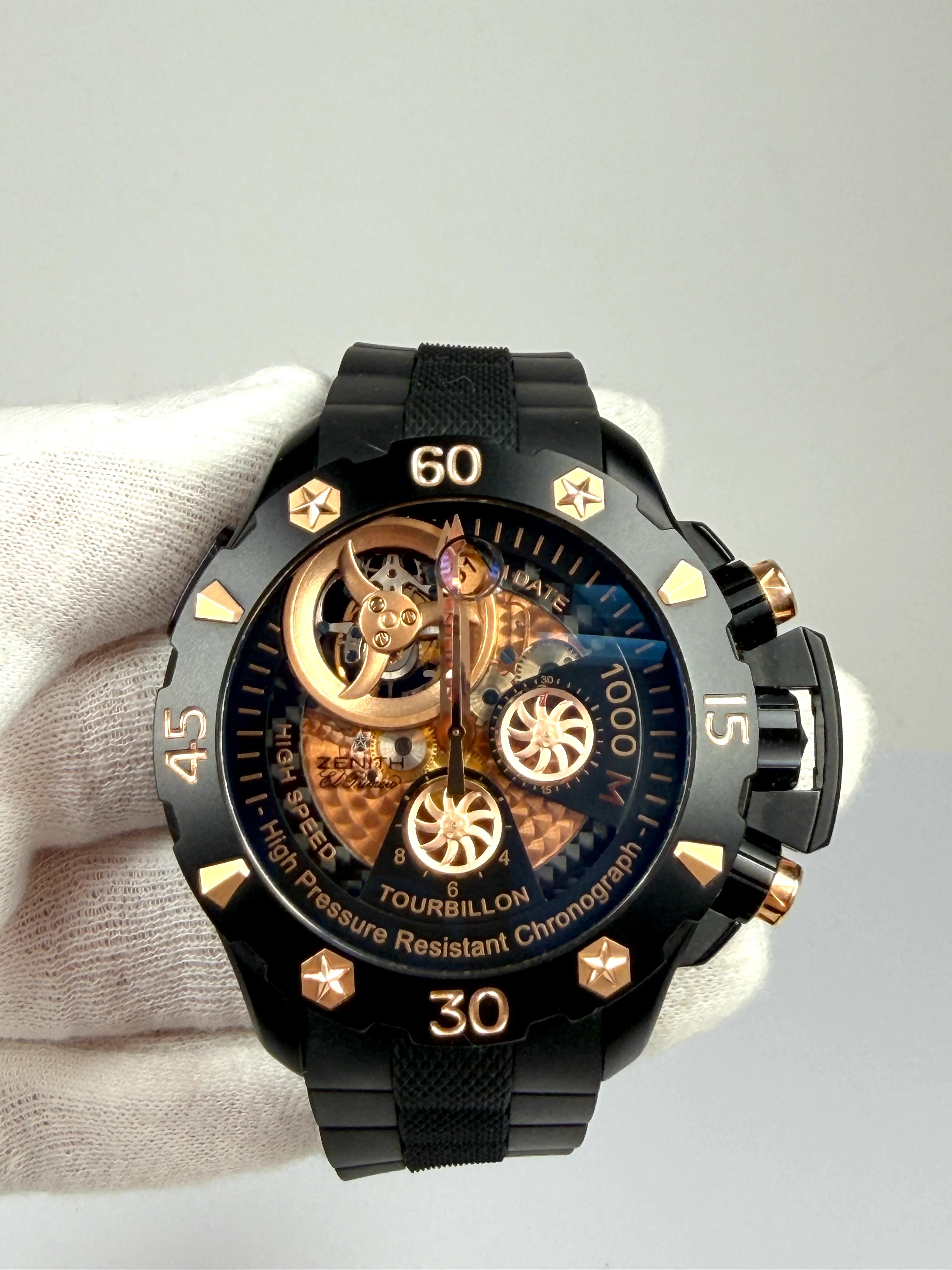 Zenith Defy Zenith Defy Xtreme Tourbillon Titanium and Rose Gold Men`s Watch - Image 5