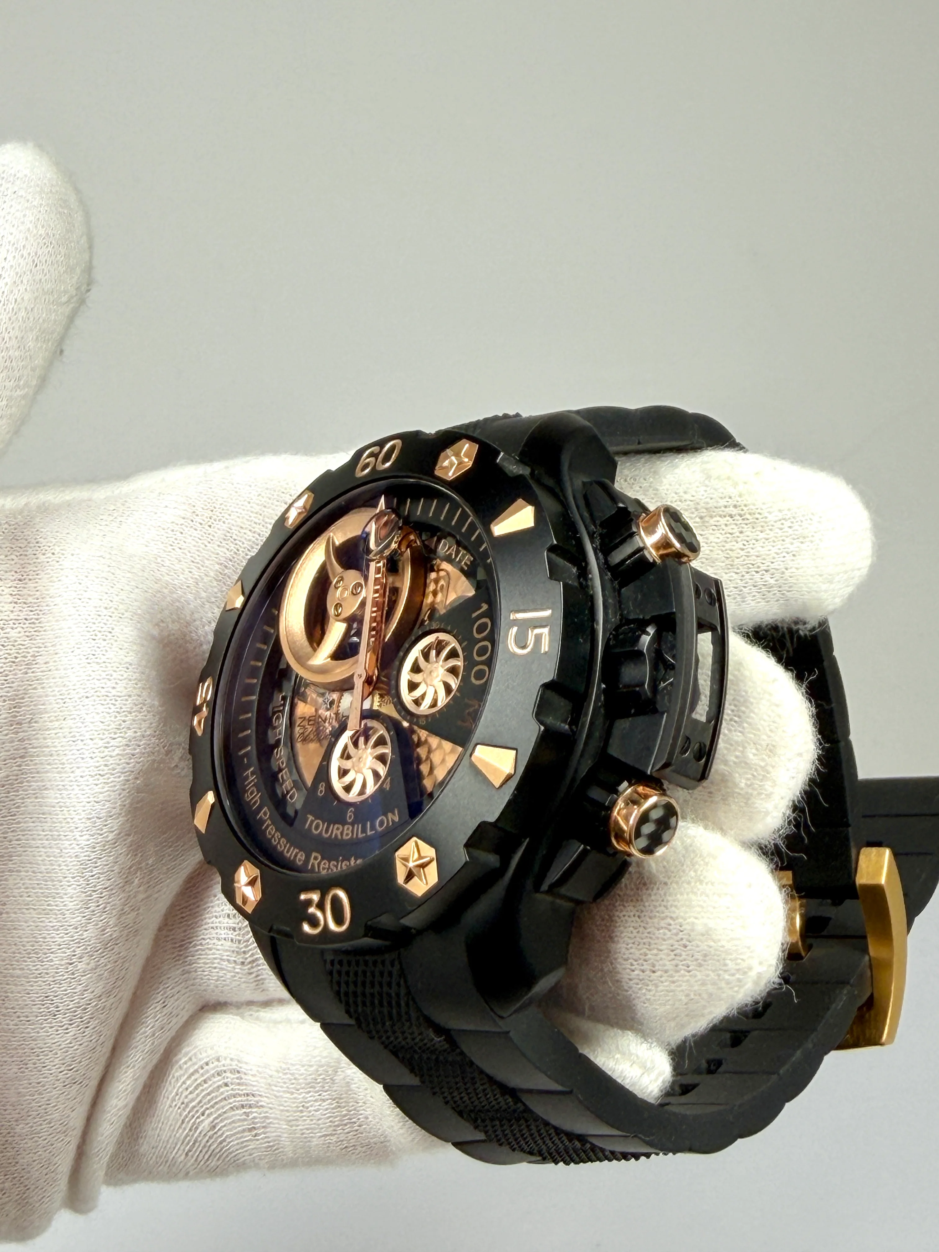 Zenith Defy Zenith Defy Xtreme Tourbillon Titanium and Rose Gold Men`s Watch - Image 8